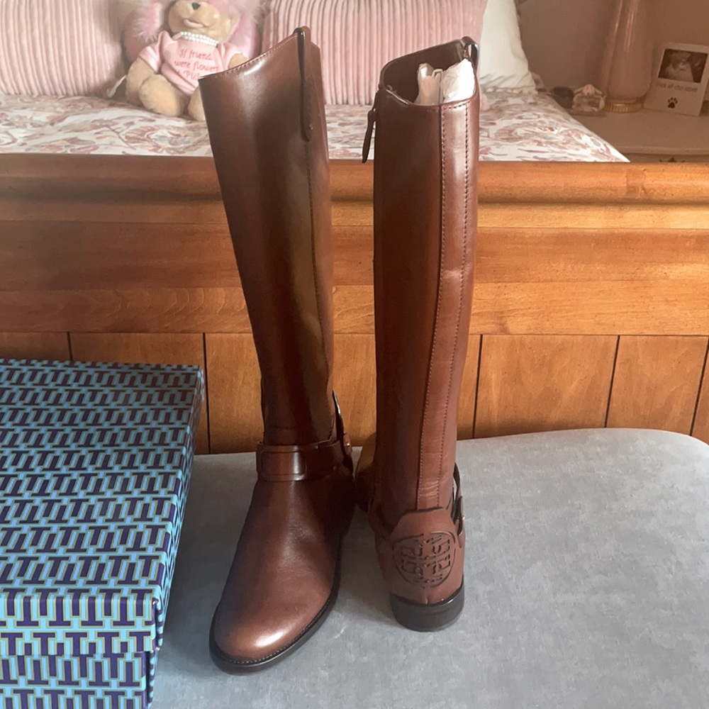 New Tory Burch riding boots. Never worn.